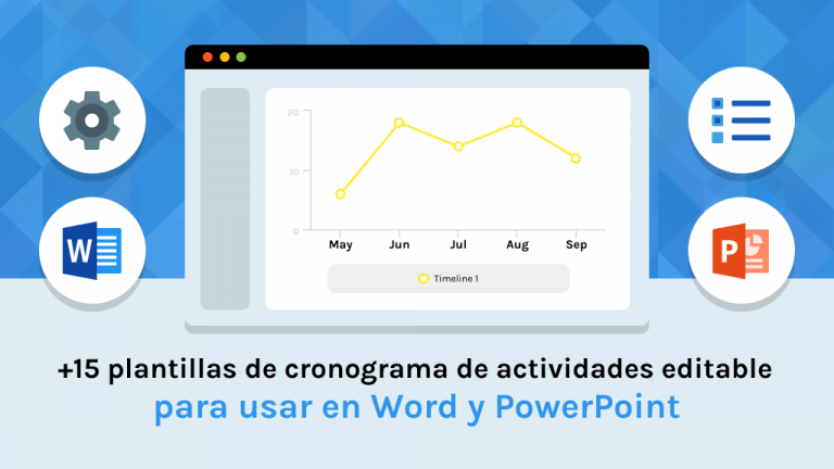 +15 cronogramas de actividades editables para Word y PowerPoint